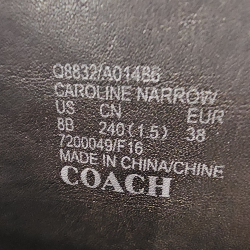*NWOB* Coach Black Leather Boots (Never Worn) - Picture 12 of 16